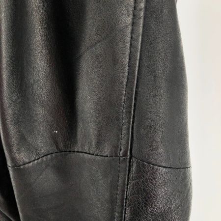   羊革 メンズ レザーパーカー サイズXL ブラック