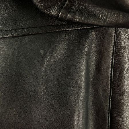   羊革 メンズ レザーパーカー サイズXL ブラック