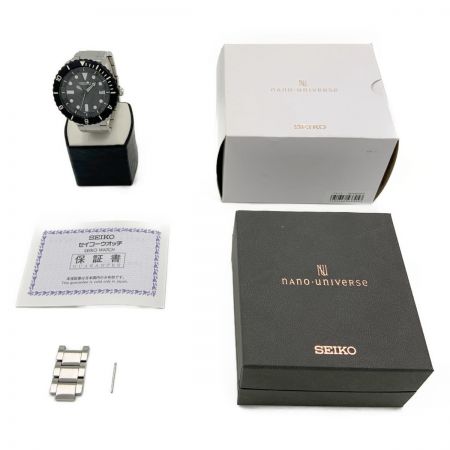  SEIKO セイコー ナノユニバース コラボ 300本限定 腕時計 4R35-00S0 ブラック
