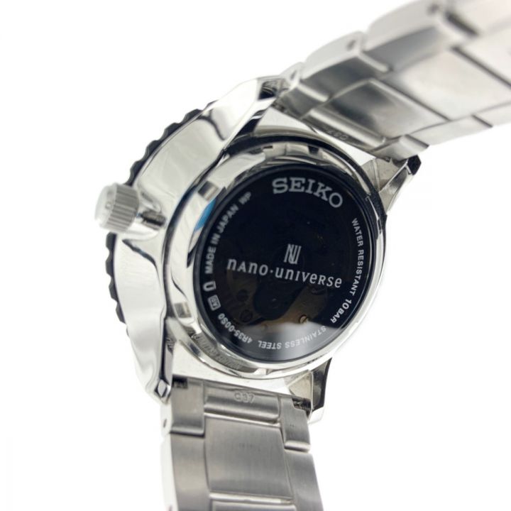 SEIKO セイコー ナノユニバース コラボ 300本限定 腕時計 4R35-00S0 ブラック｜中古｜なんでもリサイクルビッグバン