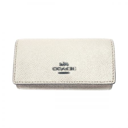 【中古】 COACH コーチ 6連 キーケース 23515 ゴールド Bランク