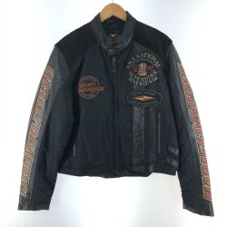 〇〇 HARLEY-DAVIDSON ハーレーダビッドソン メンズ レザージャケット サイズL C-OS 1957 ブラック Bランク