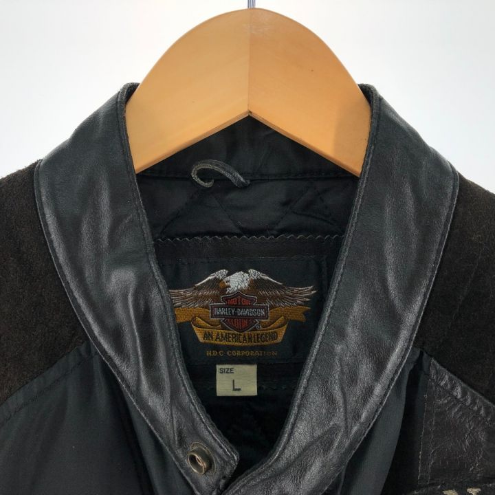 中古】 HARLEY-DAVIDSON ハーレーダビッドソン メンズ レザー 