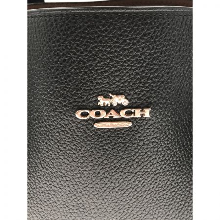  COACH コーチ チャーリー キャリーオール 2way バッグ 25137 ブラック x ベージュ