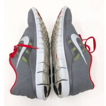  NIKE ナイキ 靴 スニーカー FREE RUN 3 28cm 510642-006 グレー×レッド