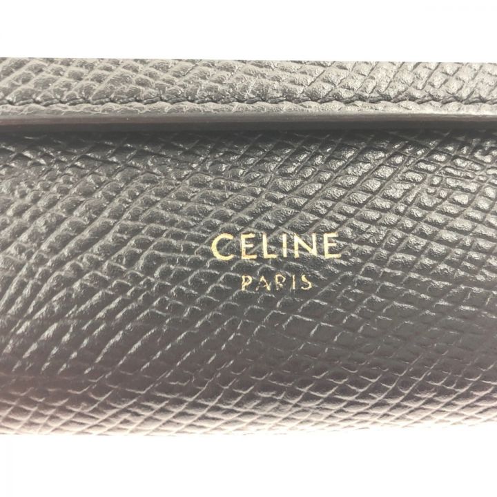 CELINE セリーヌ スモール トリフォールドウォレット 三つ折り財布 10B573BEL ブラック｜中古｜なんでもリサイクルビッグバン