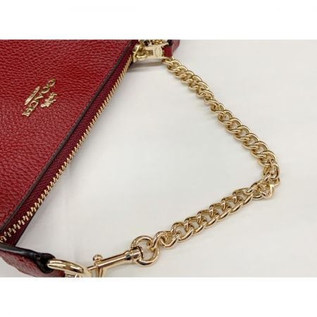  COACH コーチ ノリータ リストレット15 ロゴ アクセサリー ポーチ ミニハンドバッグ 53193 レッド