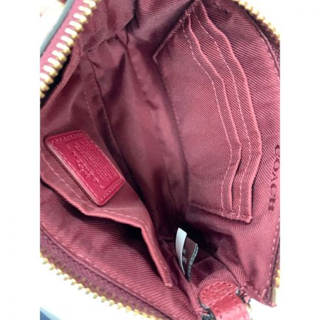  COACH コーチ ノリータ リストレット15 ロゴ アクセサリー ポーチ ミニハンドバッグ 53193 レッド