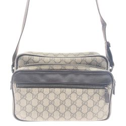 〇〇 GUCCI グッチ GGプラス ショルダーバッグ 114531 ベージュ x ブラウン Bランク