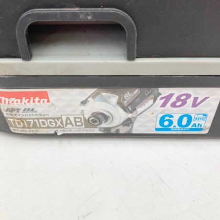  MAKITA マキタ 充電式 インパクトドライバ 18V 6.0Ah TD171DGX