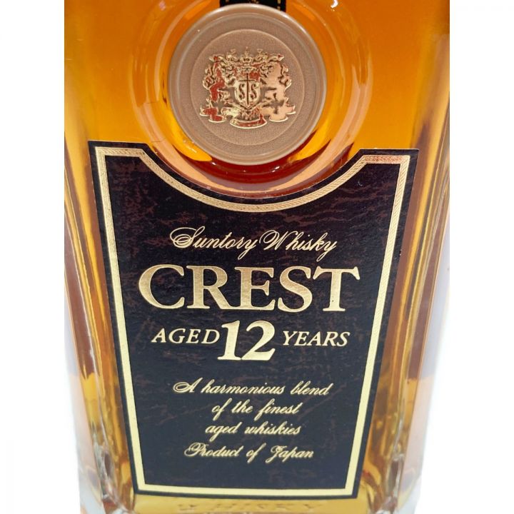 北海道内限定発送】 CREST サントリークレスト 12年デキャンター 43度 