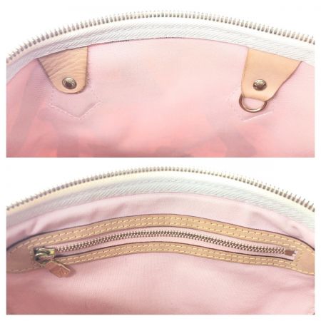  LOUIS VUITTON ルイヴィトン ダミエ アズール タヒチ スピーディ バンドリエール30 2way バッグ N41052 ホワイト x ピンク