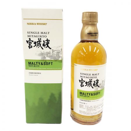 【北海道内限定発送】 NIKKA WHISKY ニッカウイスキー ウイスキー 宮城峡 モルティー＆ソフト 500ml 55% 未開栓
