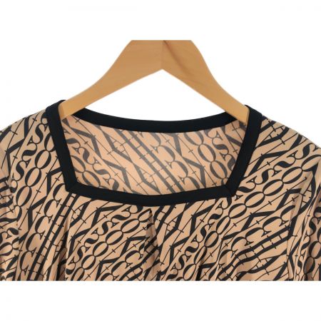  Leilian レリアン レディース ワンピース 七分袖 サイズ7 ブラウン