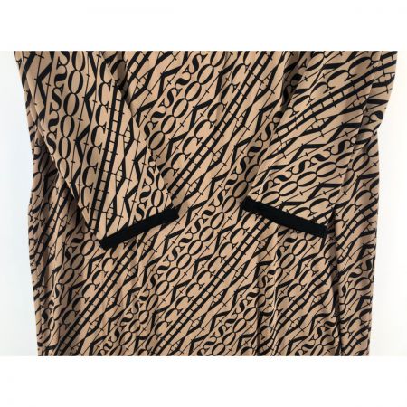  Leilian レリアン レディース ワンピース 七分袖 サイズ7 ブラウン