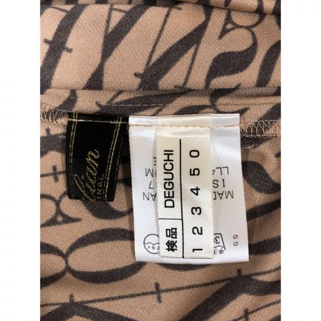  Leilian レリアン レディース ワンピース 七分袖 サイズ7 ブラウン