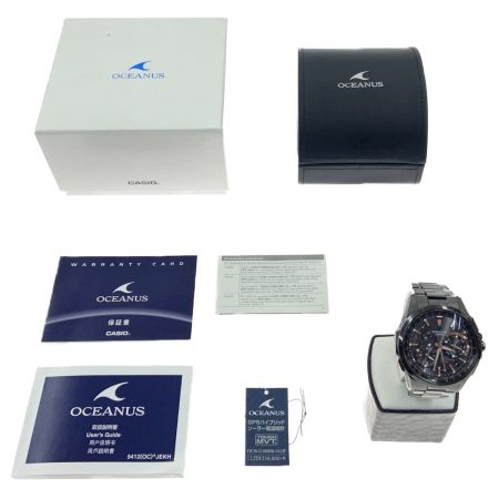  CASIO OCEANUS オシアナス メンズ ソーラー電波GPS  OCW-G1000B ブラック
