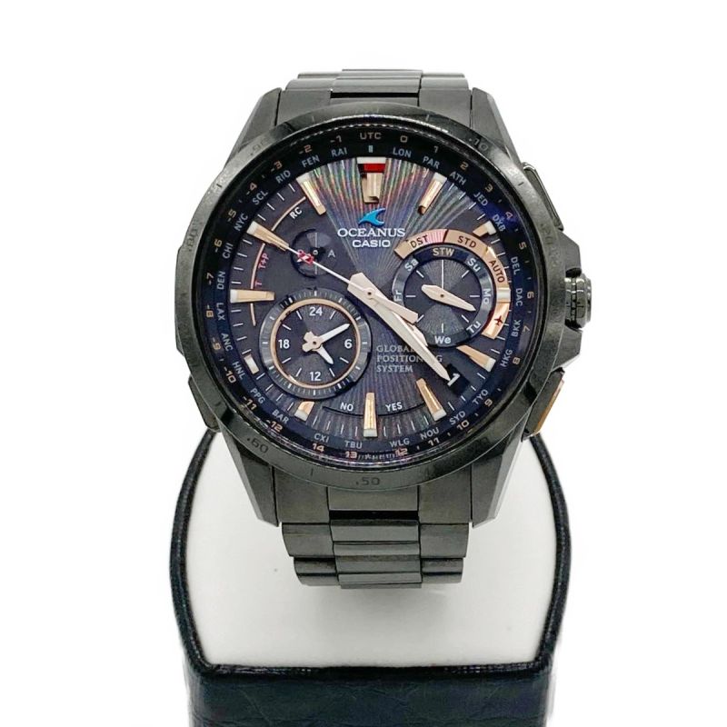 中古】 CASIO OCEANUS オシアナス メンズ ソーラー電波GPS OCW-G1000B 