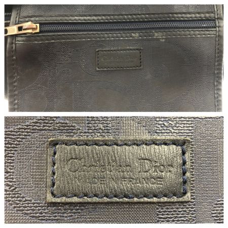  Christian Dior クリスチャンディオール オールドディオール ヴィンテージ トロッター ミニボストン バッグ ネイビー