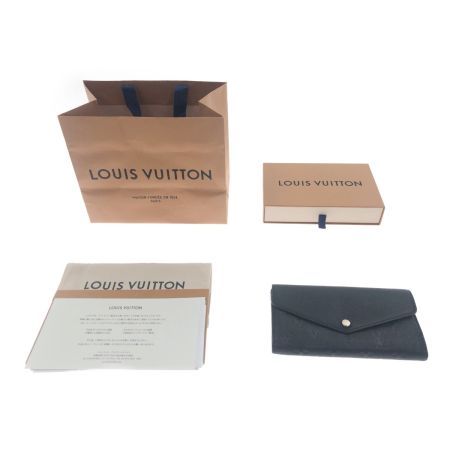  LOUIS VUITTON ルイヴィトン モノグラム アンプラント ポルトフォイユ サラ 長財布 M61182 ブラック