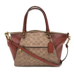 〇〇 COACH コーチ バッグ 2WAYバッグ プレーリーサッチェル 31666 ブラウン Aランク