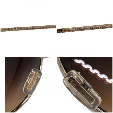  COACH コーチ サングラス 58□15 135 HC7053 ゴールド