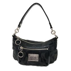 〇〇 COACH コーチ バッグ ワンショルダーバッグ ポピー シグネチャー 14562 ブラック Bランク