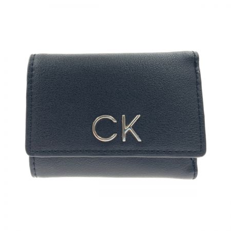  Calvin Klein カルバンクライン トライフォールド ウォレット 二つ折り財布 K60K608906 ブラック