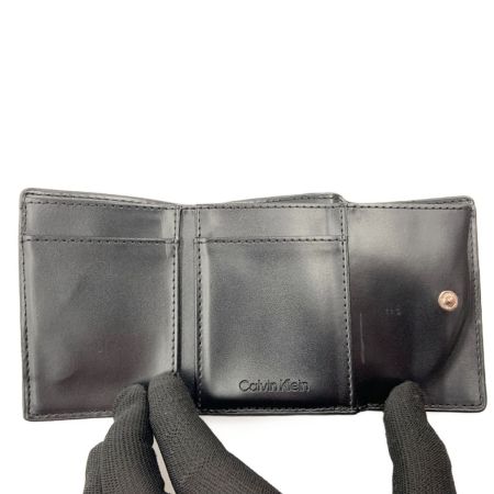  Calvin Klein カルバンクライン トライフォールド ウォレット 二つ折り財布 K60K608906 ブラック