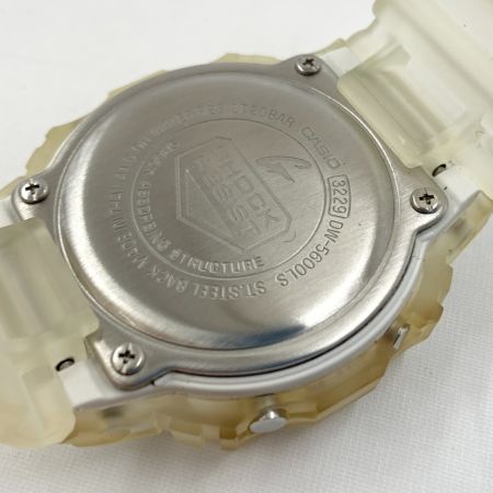  CASIO カシオ G－SHOCK ジーショック デジタルウォッチ クォーツ 腕時計 スケルトン DW-5600LS ベージュ