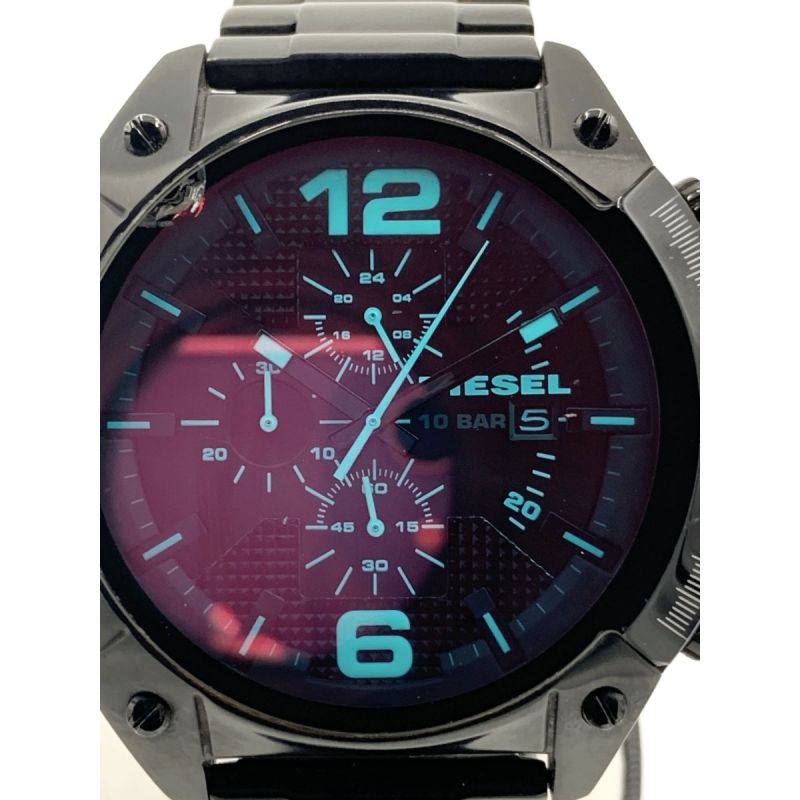 DIESEL(ディーゼル) オーバーフロー 腕時計 クロノグラフ 黒 - メンズ ...