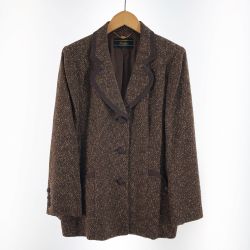〇〇 Leilian レリアン レディース ジャケット サイズ13+ ブラウン Bランク