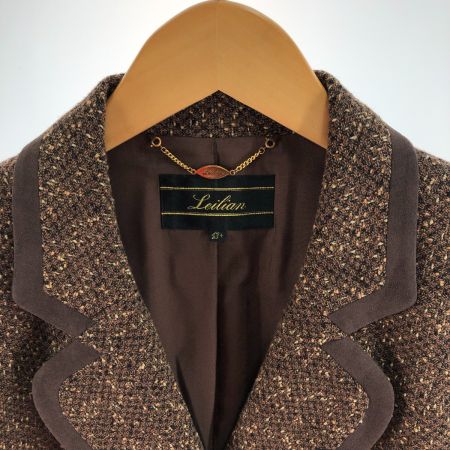  Leilian レリアン レディース ジャケット サイズ13+ ブラウン