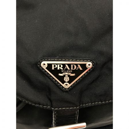  PRADA プラダ リュック デイパック ロゴプレート  ブラック