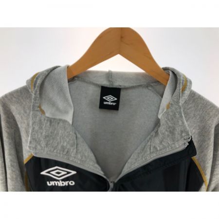  umbro アンブロ メンズ パーカー ジップパーカー サイズM UCA3351 ブラック×グレー