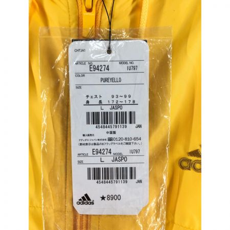  adidas アディダス メンズ ナイロンパーカー サイズL E94274 イエロー