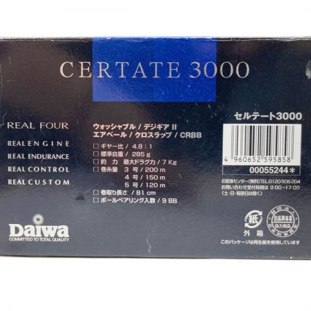 DAIWA ダイワ CERTATE 04セルテート3000  00055244 スピニングリール
