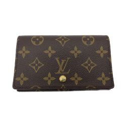 〇〇 LOUIS VUITTON ルイヴィトン 財布 2つ折り財布 モノグラム ポルト モネ・ビエ トレゾール M61730 Bランク