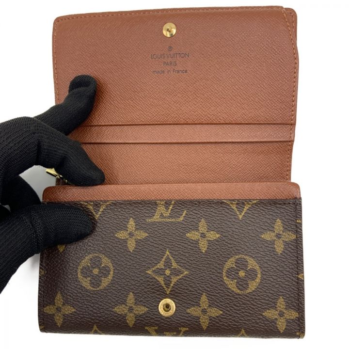 LOUIS VUITTON ルイヴィトン 財布 2つ折り財布 モノグラム ポルト モネ・ビエ トレゾール  M61730｜中古｜なんでもリサイクルビッグバン