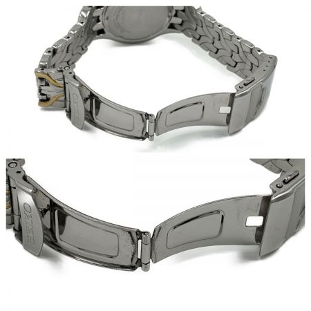  SEIKO セイコー ソーラー クロノグラフ 腕時計 V172-0AK ゴールド x シルバー