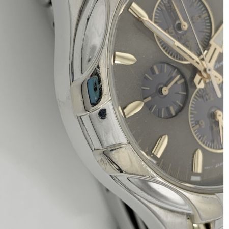  SEIKO セイコー ソーラー クロノグラフ 腕時計 V172-0AK ゴールド x シルバー