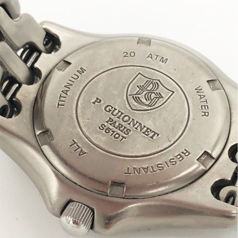 中古】 P .GUIONNET PARIS ピエールギオネ メンズ 腕時計 S610T 