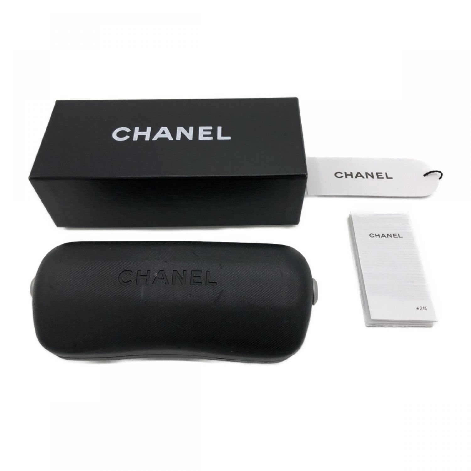 中古】 CHANEL シャネル サングラス ココマーク ラインストーン 62□15