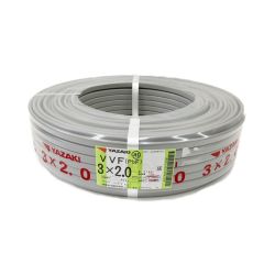〇〇 YAZAKI  電材 VVFケーブル 3芯 3× 2.0 PbF 100m 未開封品 Nランク