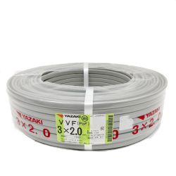 〇〇 YAZAKI  電材 VVFケーブル 3芯 3× 2.0 PbF 100m 未開封品 Nランク