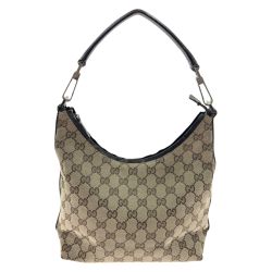 〇〇 GUCCI グッチ GGキャンバス ハンドバッグ 000-0602 ベージュ Cランク