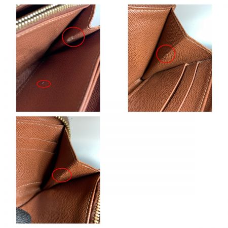  LOUIS VUITTON ルイヴィトン モノグラム ジッピーウォレット ラウンドファスナー長財布 M42616 現状渡し