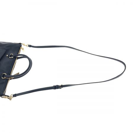  COACH コーチ ラグジュアリー ペプルドレザー ミニサッチェル 2WAY ハンド トートバッグ F31466 ネイビー