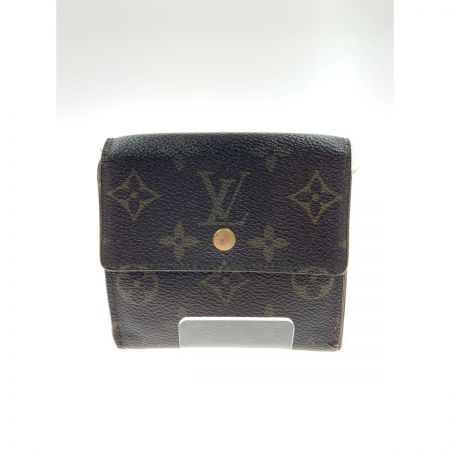 LOUIS VUITTON ルイヴィトン モノグラム ポルトフォイユ エリーズ 二つ折り財布 M61654 ブラウン