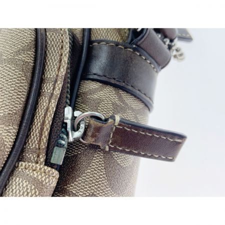  COACH コーチ シグネチャー ヘリテージストライプ  F70078 ベージュ